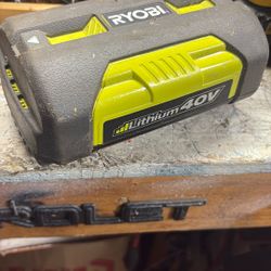 Ryobi 40 bolt lithium battery