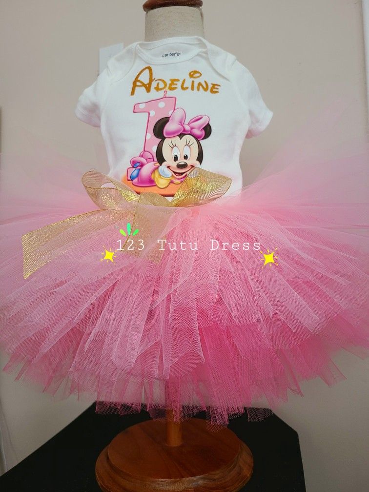 Minnie Mouse Birthday TUTU OUTFIT
