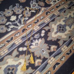 J.Crew Gold Double Tassel Lariat Chain /Necklace .