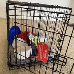Dog Crate Plus Toys And Supplies  