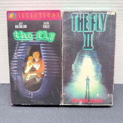 The Fly & The Fly II (VHS, 1986, 1989) Sci-fi Horror