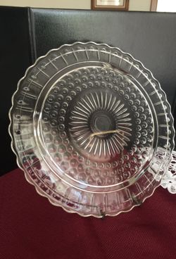 Vintage footed cake plate