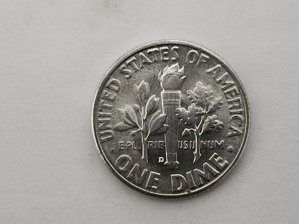 10 Brilliant Uncirculated 1947D Roosevelt Dimes