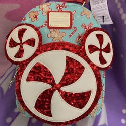 Holiday Mickey Gingerbread Loungefly Backpack 