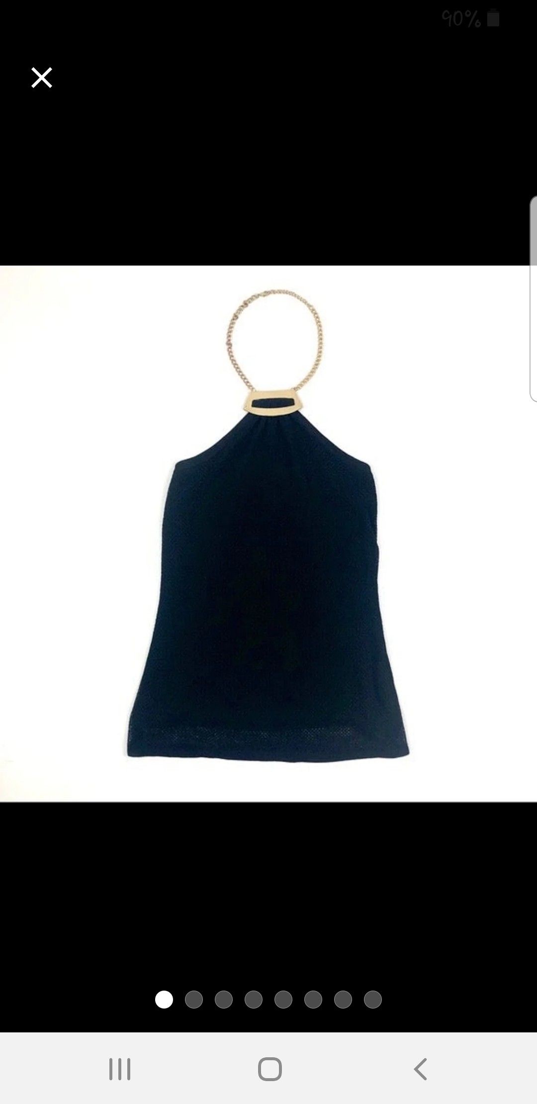 Cache Gold Accent Halter Top