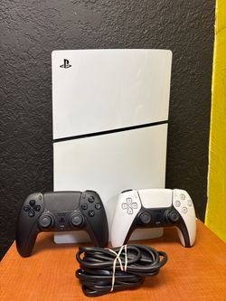 Sony PlayStation 5 Slim Disc PS5 1TB (CFI-2015) W/ 2 Controllers carrying Case