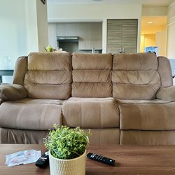 Manual Recliner 3-Seater Sofa - Good Condition