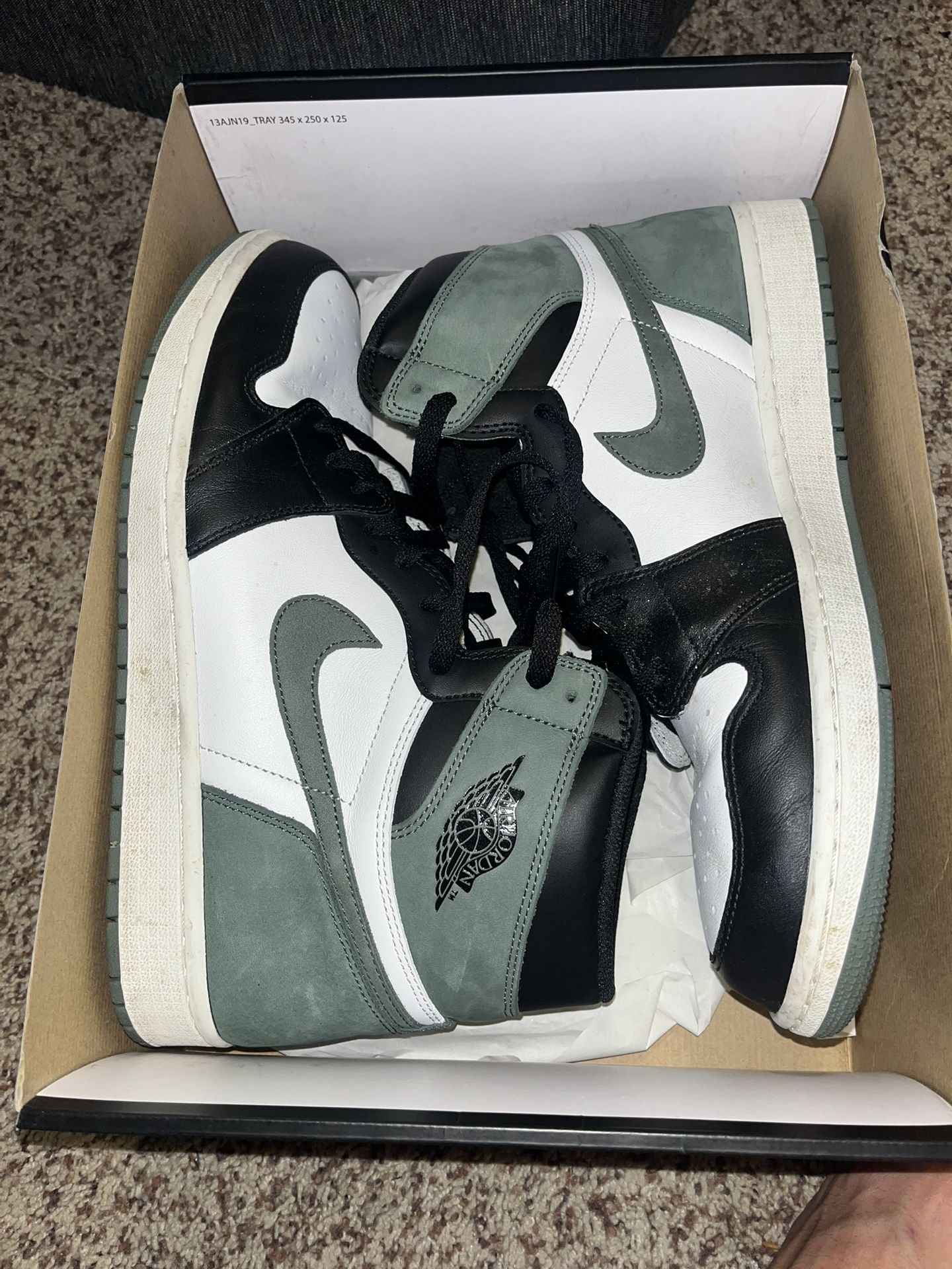 Jordan 1 Clay Green Size 13