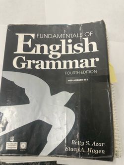 Fundamentals of English GrammarThis is the cover of the Fourth Edition of the textbook Fundamentals of English Grammar, a widely used resource for Eng