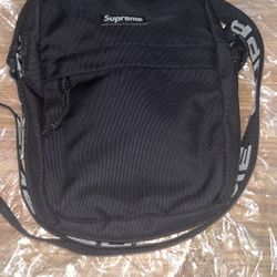 Black supreme Shoulder Bag(SS18)