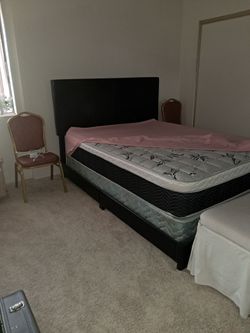 Queen-size bed with new memory foam
