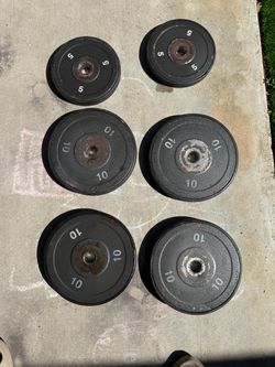 Cast Iron Olympic Weight Plates Set