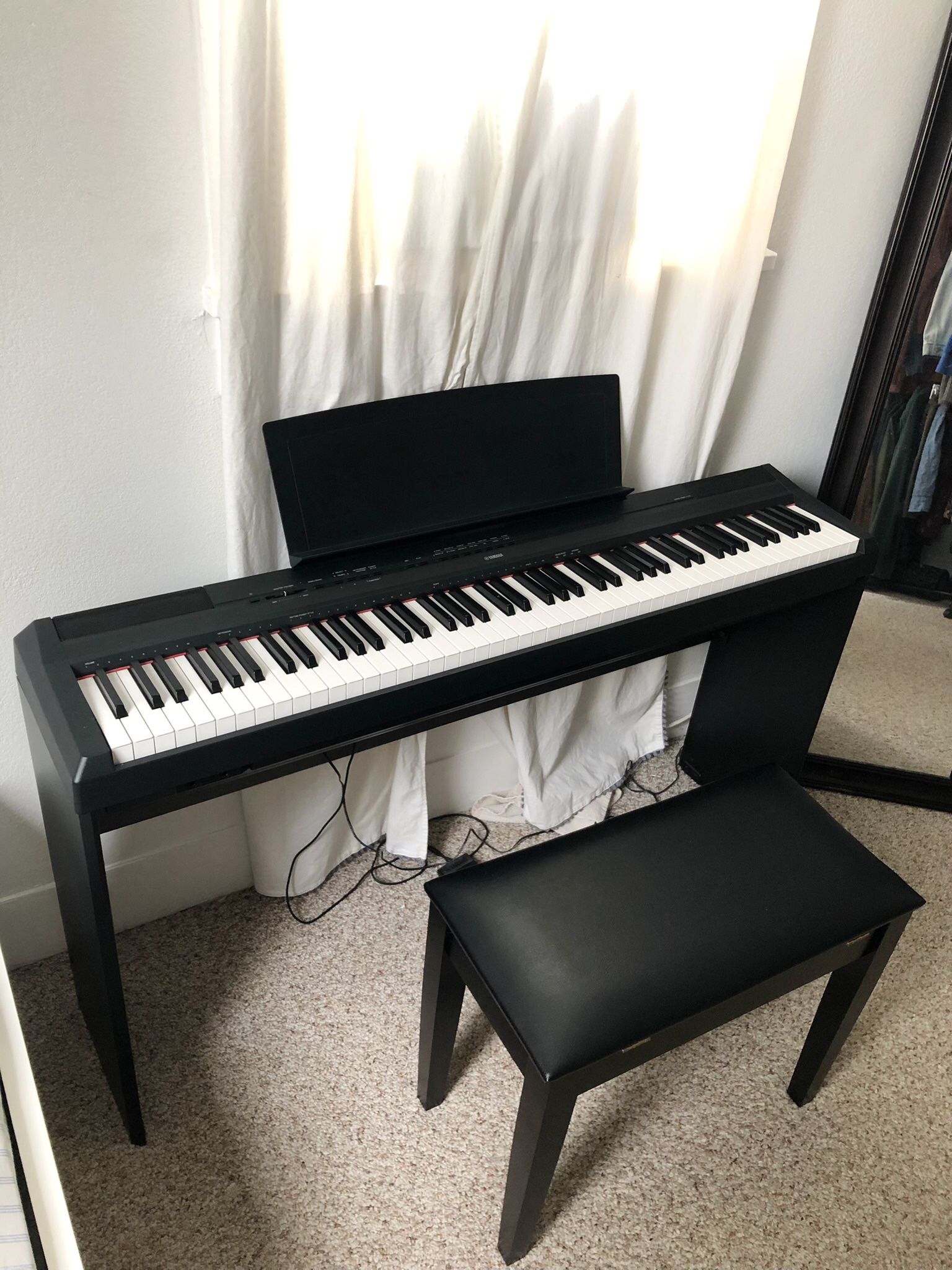 Yamaha P-115 Digital Piano with Stand + Bench