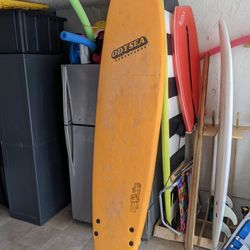 9 Foot Odysea Catch Surf Log Foam Surfboard Orange