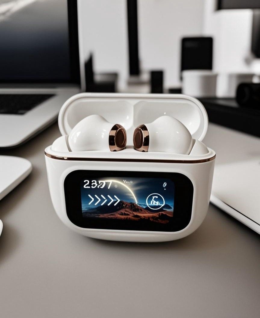 ANC Active Noise Cancellation Wireless
Earphone Touch Screen Bluetooth 5.3 TWS Earbuds
Stereo Space Audio HIFI Headphone