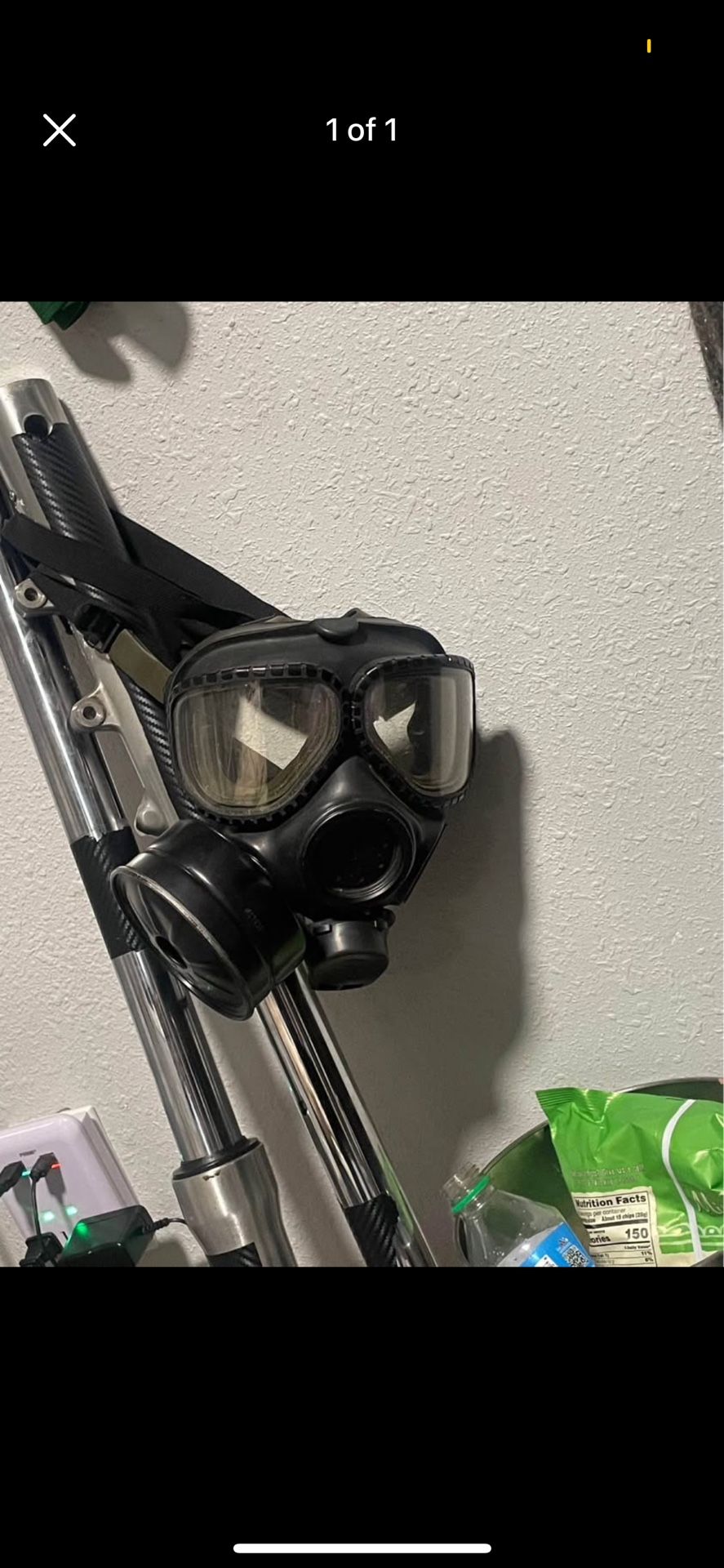 1994 MSA M2 Gas Mask with C2 Filter – Collectible/Display