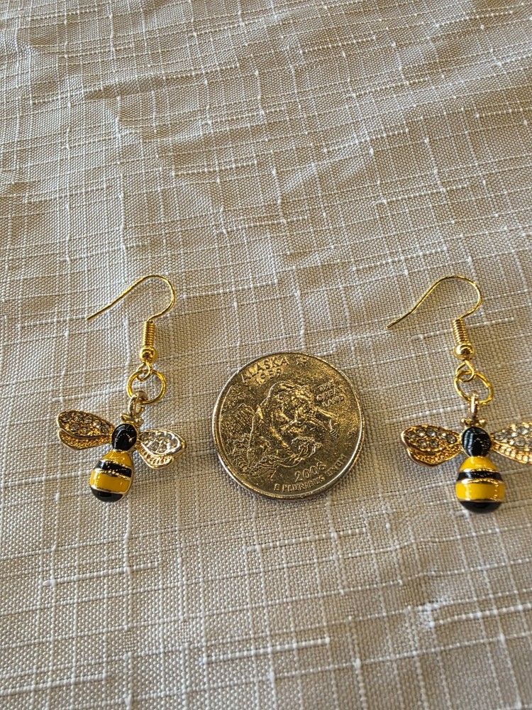 Newly Crafted Bee-Shaped Earring