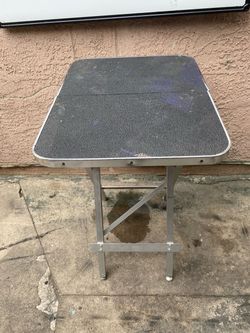Folding Dog Grooming Table with Metal Frame