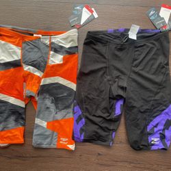 New two pairs of Speedo Endurance+ swim shorts, Size M