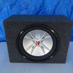 12 Inch Kicker CVR Subwoofer With Sealed Box