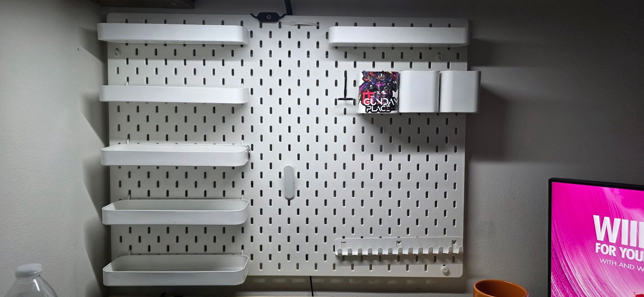 White IKEA Peg Board