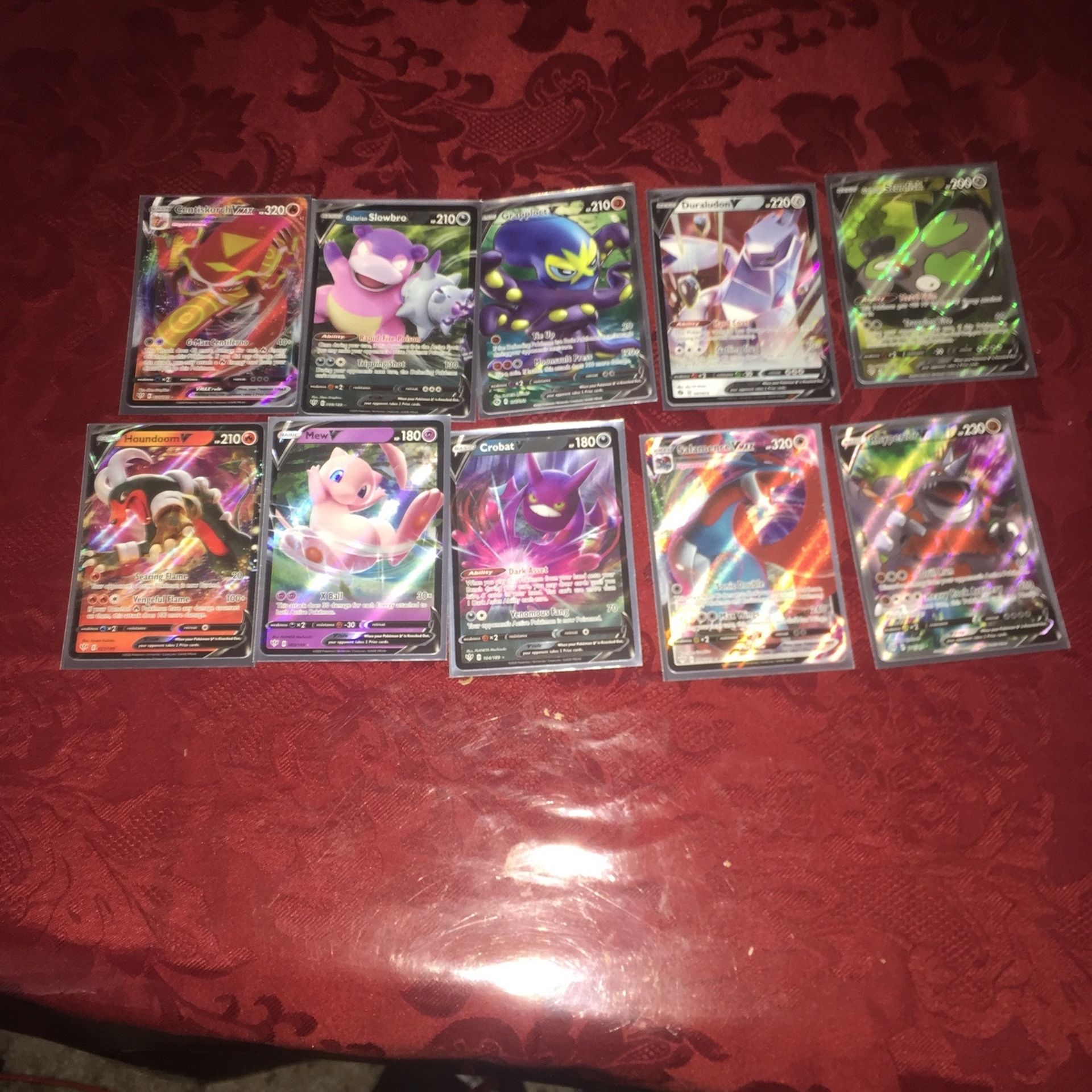 8 V Cards And 2 Vmax Cards