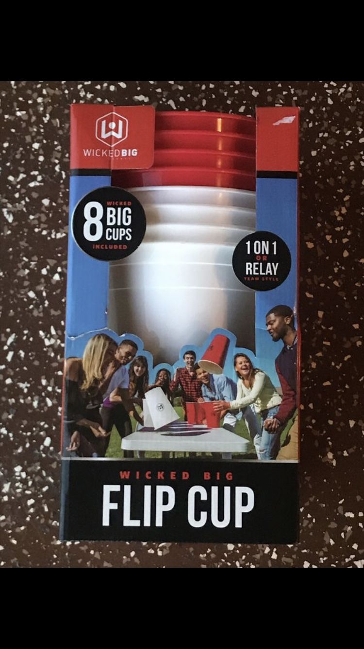 Wicked Big Flip Cup Tailgating Cookout Game