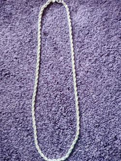 925 Diamond Cut Sterling Sliver Rope Chain