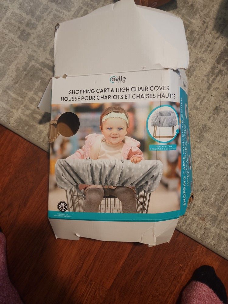 BRAND NEW Belle On The Go Shopping Cart And High Chair Cover