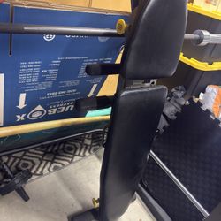 Bench (FID adjustable) + Standard Barbell + Barbell Clips