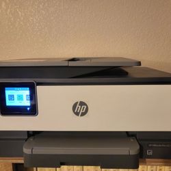 HP Office Jet Pro 8025e Color Printer all in one works very well includes ink cartridges.