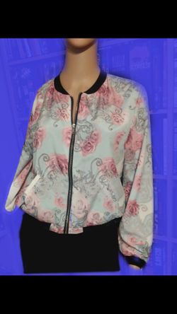 Flower bomber jacket