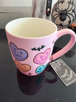 CUTE HALLOWEEN CANDY HEARTS MUG