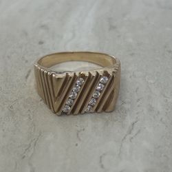 14kt Yellow Gold .50 CT Diamond Ring