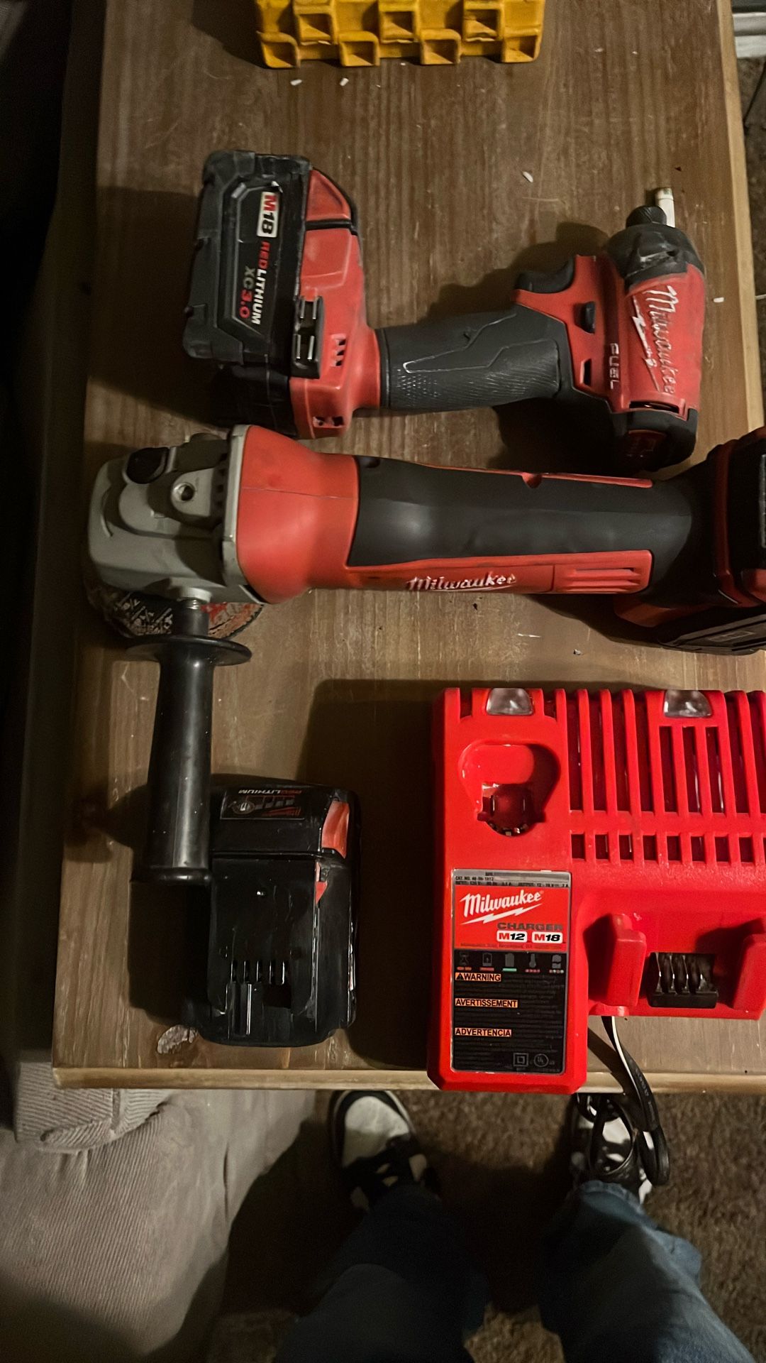 Milwaukee Fuel Surge Drill And Milwaukee Grinder