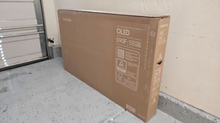 New 55 Inch Oled Samsung S90F Smart TV 4K UHD with 144 Hz refresh rate. Brand new factory sealed