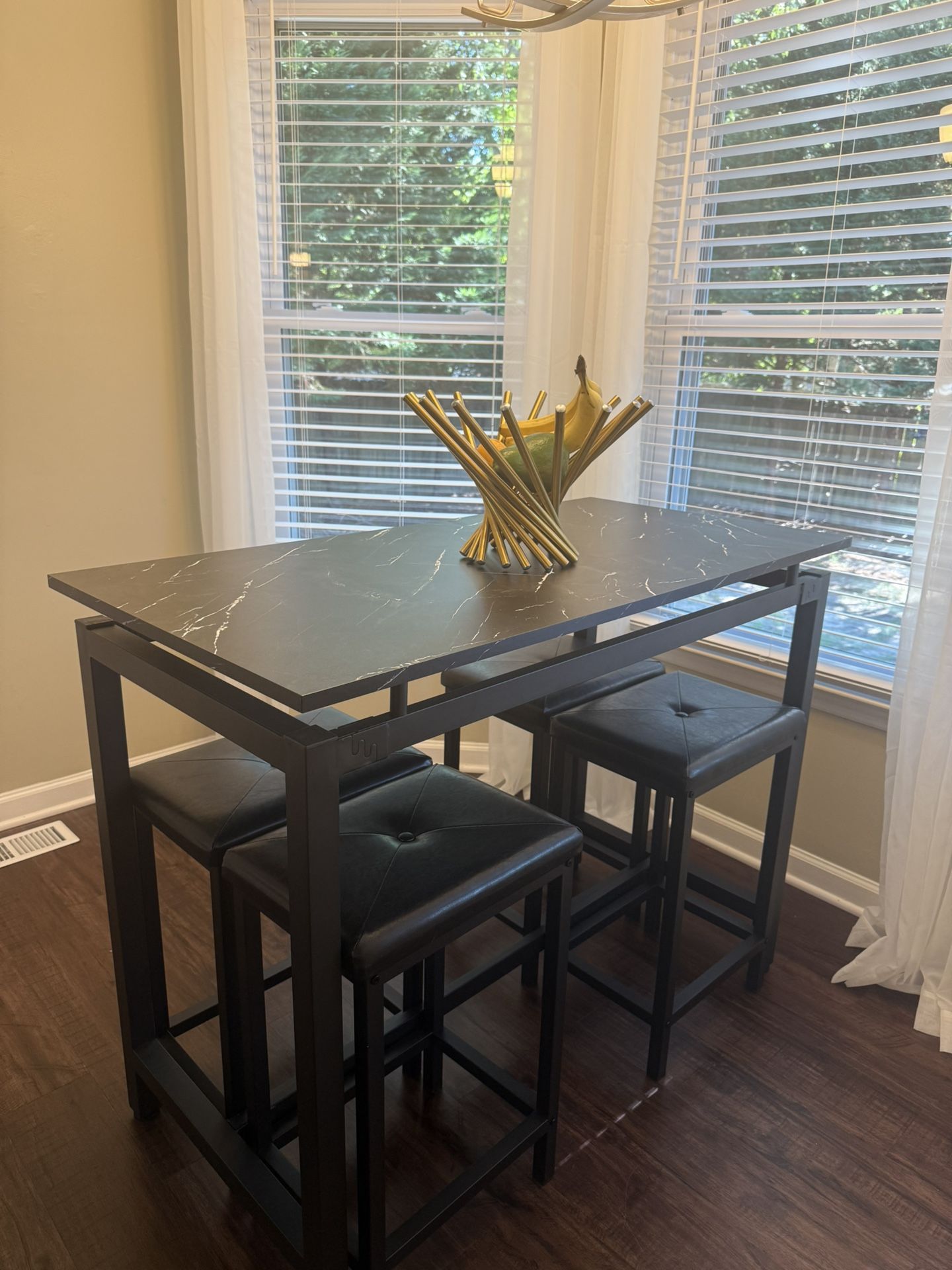 Counter Height Table Set of 5, Breakfast Bar Table