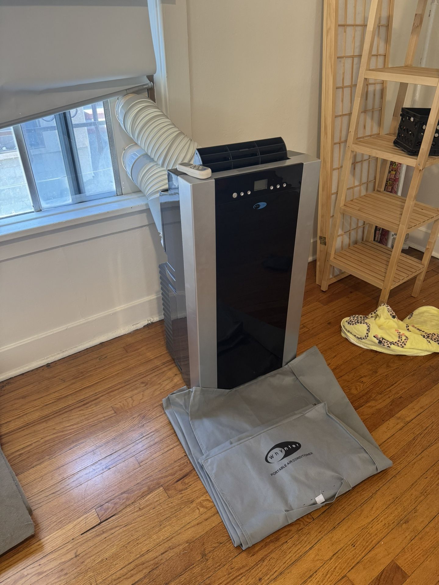 Whynter Portable Air Conditioner 14,000 BTU with Dual Hose Dehumidifier & Cooling Fan for 500 Sq Ft Rooms, Includes AC Unit Window Kit, ARC-14S (9,500