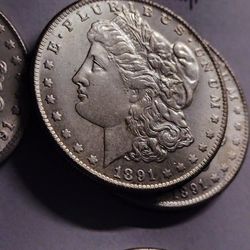 US 1891cc. Silver Plated Commemorative Coin**Gloss & High Relief Condition**
Diameter: 38X2.9mm./ 26.7 grams.

Material: Brass with Silver Plating
.