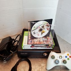 Xbox 360 Video Game System  Bundle Theft Auto V 
Madden football 
NHL Hockey 
Gears of War 2 