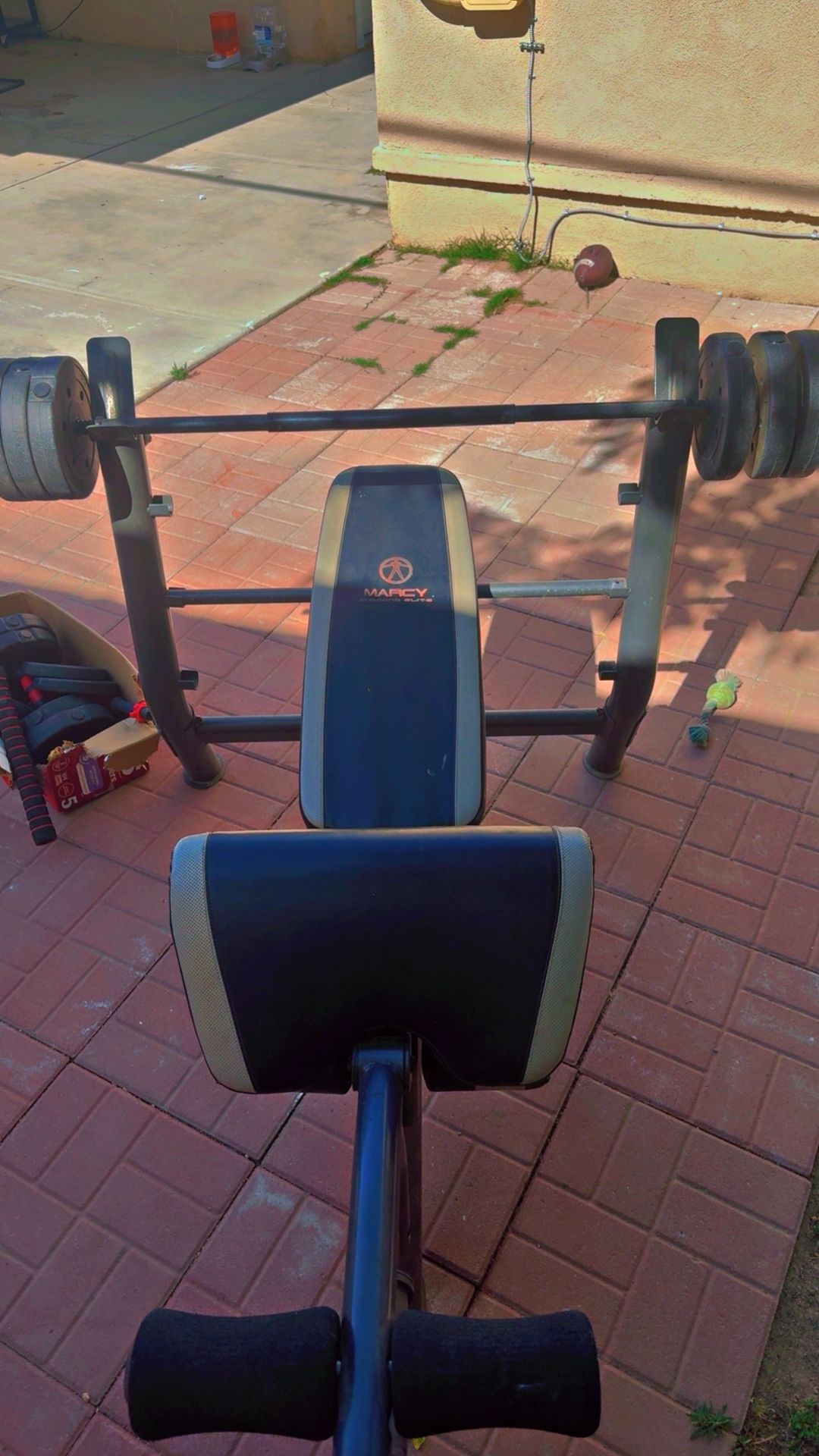 Weight Bench And Weights