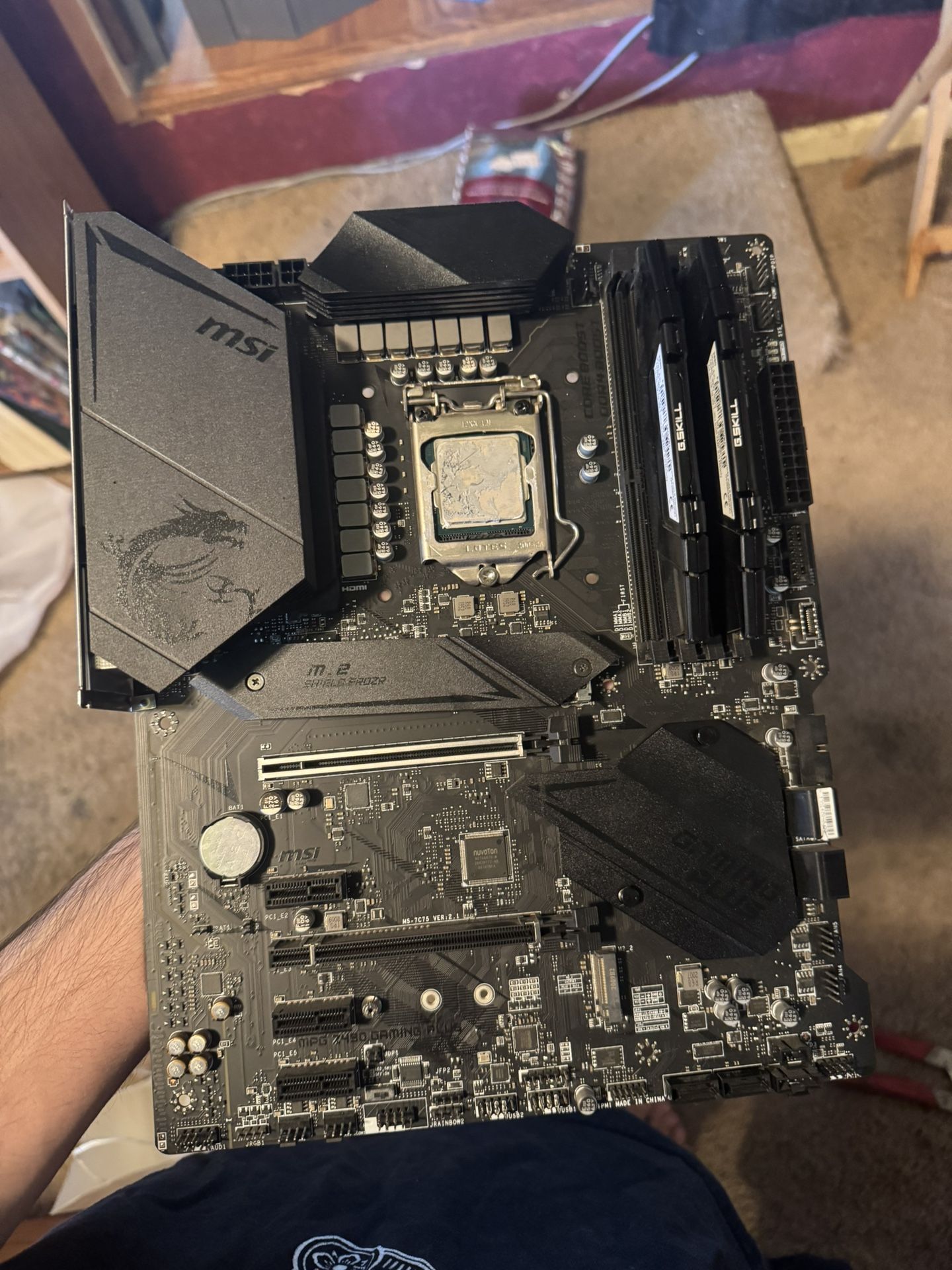 Motherboard Ram And CPU