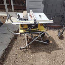 Printed Table Saw With Utility Vehicle Roller Table And Rollers