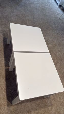 2 White table