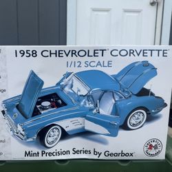 1958 Chevrolet Corvette “Blue” Hardtop Toy Car Collectible