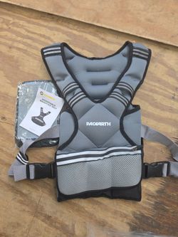 Adjustable Weighted Vest 11 to 20 LBS Gray Black Reflective Zipper Pouch - Sports Parts