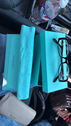 Tiffany & Co. Black Rectangle Eyeglasses