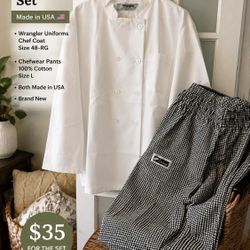 New Chef Uniform  - Size L/48 Reg