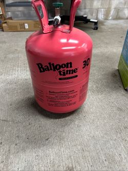 Empty Balloon Time Helium Tank 30 Balloons