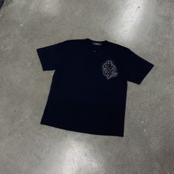 Amiri Ma Swirl Rhinestone Tee